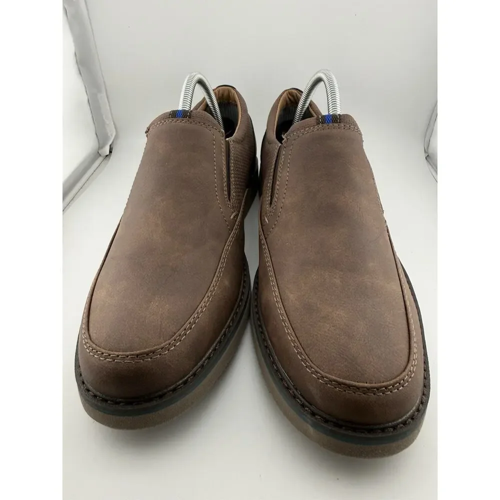 NWOB Dunn Bush Shoes Conway Slip On Loafers Brown 81246-20 Size 9.5